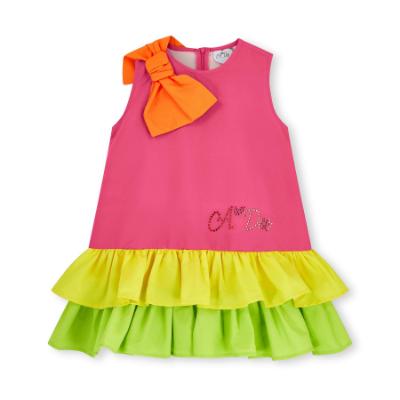 Picture of PRE ORDER A Dee Tutti Frutti Trudy Colour Block Dress - Bright Pink