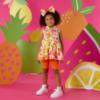 Picture of PRE ORDER A Dee Tutti Frutti Tessy Print Cycling Short Set X 2 - Bright White