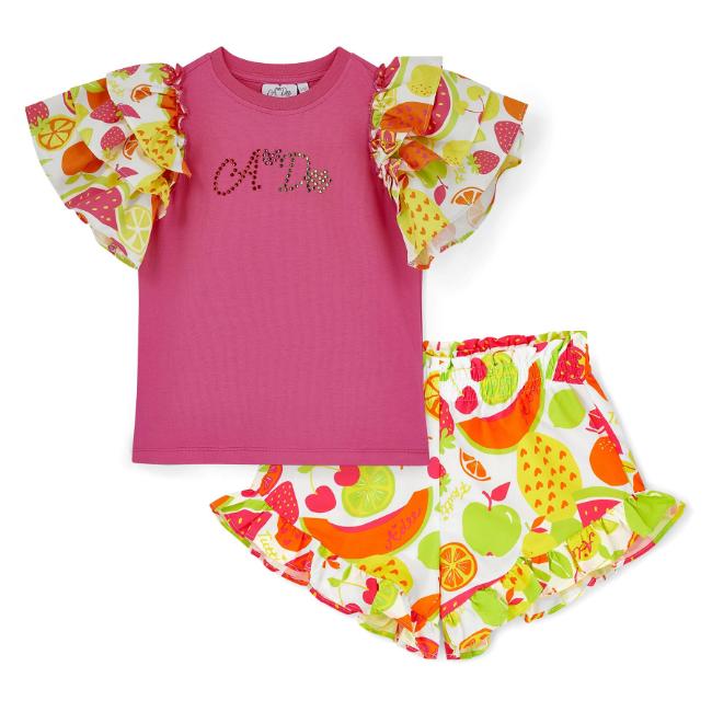 Picture of PRE ORDER A Dee Tutti Frutti Tabitha Short Set X 2 - Bright Pink