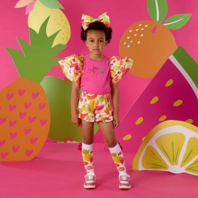 Picture of PRE ORDER A Dee Tutti Frutti Tabitha Short Set X 2 - Bright Pink