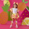 Picture of PRE ORDER A Dee Tutti Frutti Tia Print Puff Skirt Set X 2 - Bright White