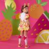 Picture of PRE ORDER A Dee Tutti Frutti Tia Print Puff Skirt Set X 2 - Bright White