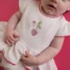 Picture of PRE ORDER Little A Baby Girls Cutie Frutti Peggy Cherry Romper - Bright White