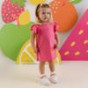Picture of PRE ORDER Little A Baby Girls Cutie Frutti Paisley Handbag Dress - Bright Pink