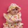 Picture of PRE ORDER Little A Baby Girls Cutie Frutti Paloma Print Romper - Bright White