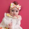 Picture of PRE ORDER Little A Baby Girls Cutie Frutti Penny Cardigan With Frill Detail - Bright White