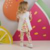 Picture of PRE ORDER Little A Baby Girls Cutie Frutti Palmer Print Legging Set - Bright White