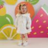 Picture of PRE ORDER Little A Baby Girls Cutie Frutti Penelope Quilted Jacket - Bright White