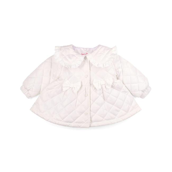 Picture of PRE ORDER Little A Baby Girls Cutie Frutti Penelope Quilted Jacket - Bright White