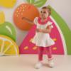 Picture of PRE ORDER Little A Baby Girls Cutie Frutti Paige Ric Rac Frill Ankle Sock - Bright White