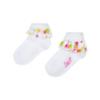 Picture of PRE ORDER Little A Baby Girls Cutie Frutti Poppy Print Frill Ankle Sock - Bright White