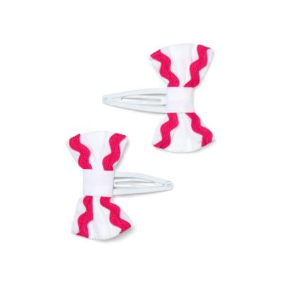 Picture of PRE ORDER Little A Baby Girls Cutie Frutti Priscilla Ric Rac Hairclips x 2 - Bright White