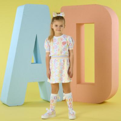 Picture of A Dee Signature Summer Sawyer Initial Print Sweat Dress - Bright White