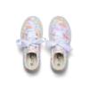 Picture of A Dee Signature Summer Patty Initial Print Platform Trainer  - Bright White Multi