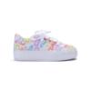 Picture of A Dee Signature Summer Patty Initial Print Platform Trainer  - Bright White Multi