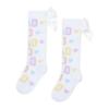 Picture of A Dee Signature Summer Sylvia Knee High Initial Print Socks - Bright White