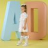 Picture of A Dee Signature Summer Sylvia Knee High Initial Print Socks - Bright White
