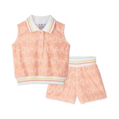 Picture of A Dee Signature Summer Romi Terry Short Set X 2 - Peach Cream