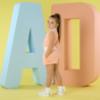 Picture of A Dee Signature Summer Romi Terry Short Set X 2 - Peach Cream