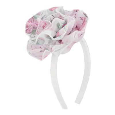 Picture of Daga Girls Blush Harmony Rose Hairband - White