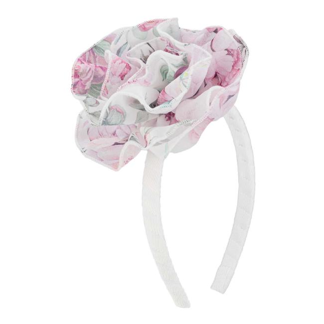 Picture of Daga Girls Blush Harmony Rose Hairband - White