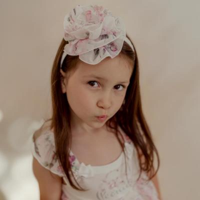 Picture of Daga Girls Blush Harmony Rose Hairband - White
