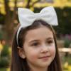 Picture of Daga Girls Blush Harmony Big Bow Hairband - White