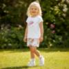 Picture of Daga Girls Blush Harmony Peony Top & Shorts Set X 2 - White Pink