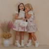 Picture of Daga Girls Blush Harmony Peony Skirt & Blouse Set X 2 - White Pink