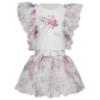 Picture of Daga Girls Blush Harmony Peony Skort & Ruffle Top Set X 2 - White Pink
