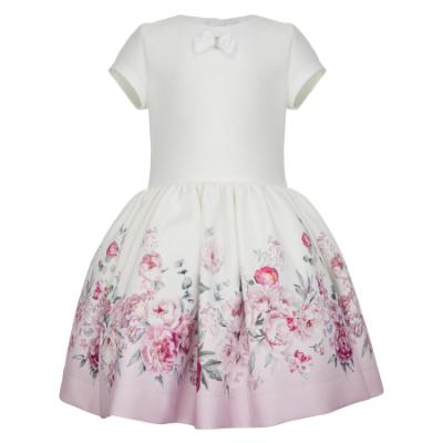 Picture of Daga Girls Blush Harmony Large Bow Back Dress - White Pink
