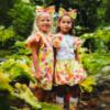 Picture of PRE ORDER A Dee Tutti Frutti Tamara Print Dress With Bow - Bright White