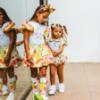 Picture of PRE ORDER Little A Baby Girls Cutie Frutti Pippa Print Jam Pant Set X 2 - Bright White