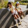 Picture of A Dee Signature Summer Sylvia Knee High Initial Print Socks - Bright White