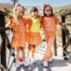 Picture of PRE ORDER A Dee Tutti Frutti Thea Zig Zag Flare Set X 2 - Bright Pink