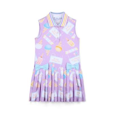 Picture of A Dee Pastel Parlour Serenity Ice Cream Print Tennis Dress - Lilac Dreams