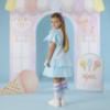 Picture of A Dee Pastel Parlour Sparkle Tulle Frill Dress - Soft Blue