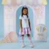 Picture of A Dee Pastel Parlour Sandra Ice Cream Print Knee Socks - Lilac Dreams