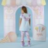 Picture of A Dee Pastel Parlour Sade Ice Cream Print Ankle Socks - Lilac Dreams