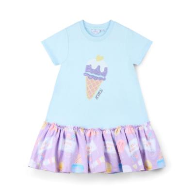 Picture of A Dee Pastel Parlour Sutton Ice Cream Frill Dress - Soft Blue