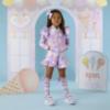 Picture of A Dee Pastel Parlour Stephanie Ice Cream Print Frill Bomber - Lilac Dreams
