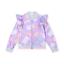 Picture of A Dee Pastel Parlour Stephanie Ice Cream Print Frill Bomber - Lilac Dreams