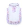 Picture of A Dee Pastel Parlour Rosie Ice Cream Print Frill Towelling Poncho - Bright White