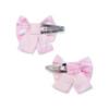 Picture of Little A Baby Girls Perfectly Pink Oria Bow Print Hair Clips X 2 - Pink Blossom
