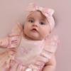 Picture of Little A Baby Girls Perfectly Pink Odessa Bow Print Romper - Pink Blossom