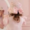 Picture of Little A Perfectly Pink Orella Bow Print Sunhat - Pink Blossom