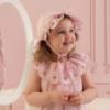 Picture of Little A Perfectly Pink Olsen Broderie Anglaise Sunhat - Pink Blossom