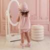 Picture of Little A Perfectly Pink Olsen Broderie Anglaise Sunhat - Pink Blossom