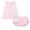 Picture of Little A Baby Girls Perfectly Pink Opal Bow Print Dress - Pink Blossom