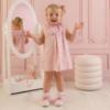 Picture of Little A Baby Girls Perfectly Pink Opal Bow Print Dress - Pink Blossom